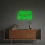 Jesus Saves LED Neon Sign