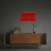 Jesus Saves LED Neon Sign