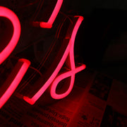 Joe's Red Neon Sign