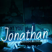 Jonathan Blue Neon Sign