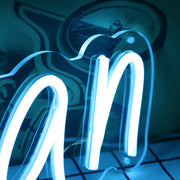 Jonathan Blue Neon Sign