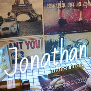 Jonathan Blue Neon Sign