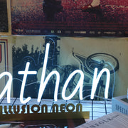 Jonathan Blue Neon Sign