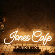 Jones Cafe Yellow Neon Sign