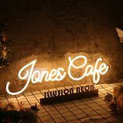 Jones Cafe Yellow Neon Sign