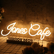 Jones Cafe Yellow Neon Sign