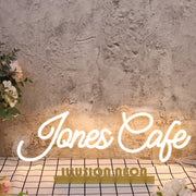 Jones Cafe Yellow Neon Sign