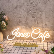 Jones Cafe Yellow Neon Sign