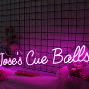 Joses Cue Balls Purple Neon Sign