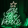 Joy Love Peace Neon Sign