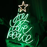 Joy Love Peace Neon Sign