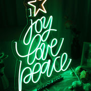 Joy Love Peace Neon Sign