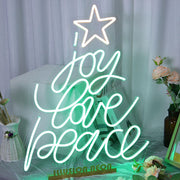 Joy Love Peace Neon Sign