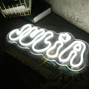 Julia White Neon Sign