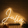 Julia Yellow LED Neon Sign