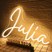 Julia Yellow LED Neon Sign