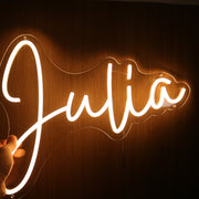 Julia Yellow LED Neon Sign