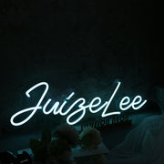 Jungel Lee Blue Neon Sign