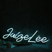 Jungel Lee Blue Neon Sign