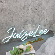 Jungel Lee Blue Neon Sign