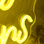 Just Beeyou Creations Yellow Neon Sign