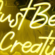 Just Beeyou Creations Yellow Neon Sign