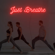 Just Breathe Neon Sign Custom Neon Sign Lights Night Lamp Led Neon Sign Light For Home Party