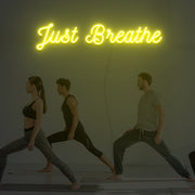 Just Breathe Neon Sign Custom Neon Sign Lights Night Lamp Led Neon Sign Light For Home Party