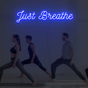 Just Breathe Neon Sign Custom Neon Sign Lights Night Lamp Led Neon Sign Light For Home Party