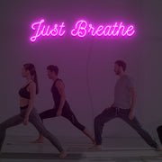 Just Breathe Neon Sign Custom Neon Sign Lights Night Lamp Led Neon Sign Light For Home Party