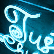 Just Chilling Blue Custom Neon Sign