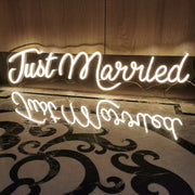 Just Married Neon Sign