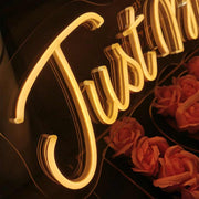 Just Married Neon Sign