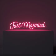 Just Married Neon Sign