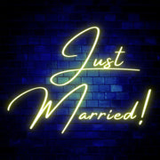 Just Married Neon Sign