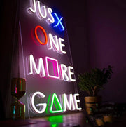 Just One More Game Neon Sign