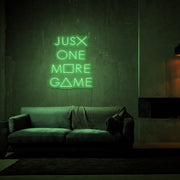 Just One More Game Neon Sign