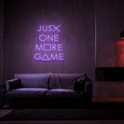 Just One More Game Neon Sign