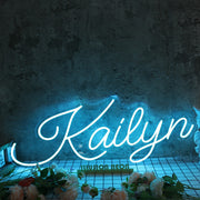 Kailyn Blue Neon Sign