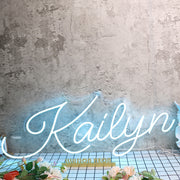 Kailyn Blue Neon Sign