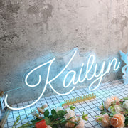 Kailyn Blue Neon Sign