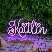 Kaitlin Dark Purple Neon Sign