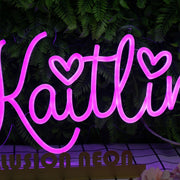 Kaitlin Dark Purple Neon Sign