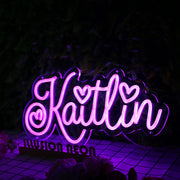 Kaitlin Dark Purple Neon Sign