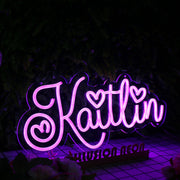 Kaitlin Dark Purple Neon Sign