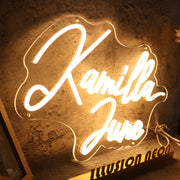 Kamilla June Yellow Neon Sign