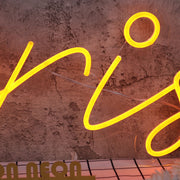 Karis Orange Neon Sign