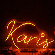 Karis Orange Neon Sign