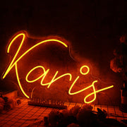 Karis Orange Neon Sign