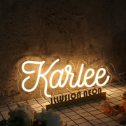 Karlee Yellow Neon Sign